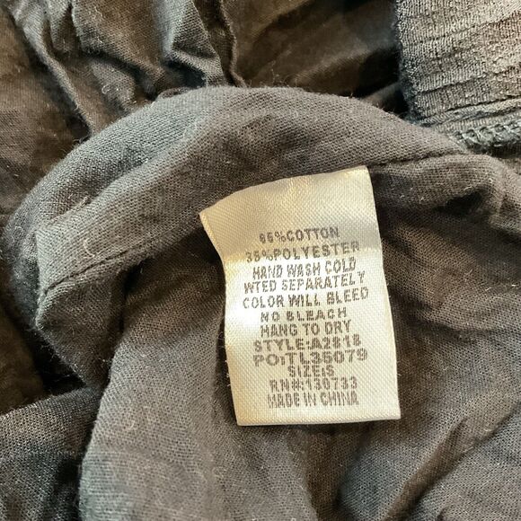 Umgee Mini Dress Womens S Black Floral Embroidered Short Sleeve Boho Lined - Picture 10 of 10